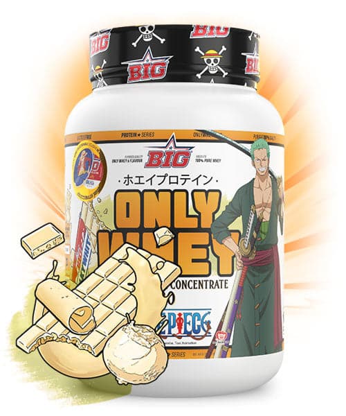 BIG-ONLY WHEY® 1 KG ONE PIECE WHITE CHOCO & TOPPING