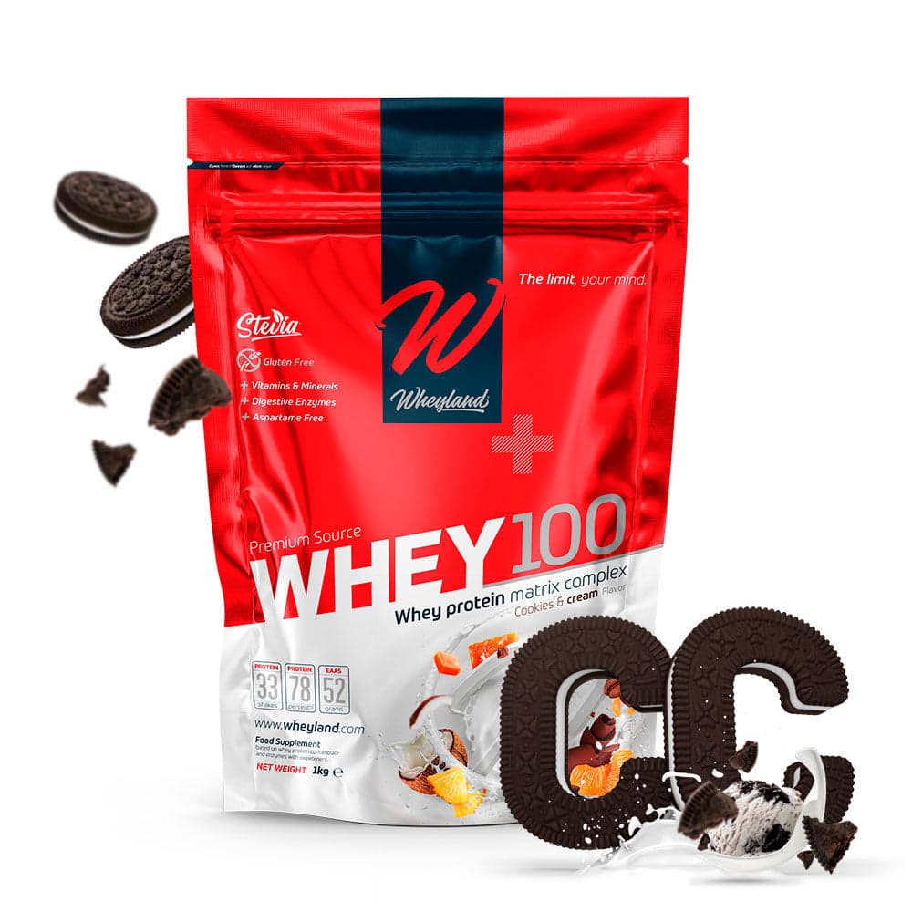 WHEYLAND-WHEY 100 COOKIES AND CREAM - 1KG