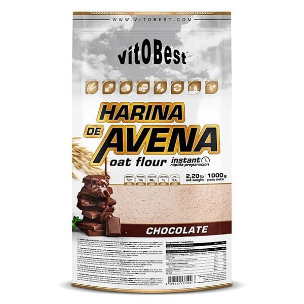 VITOBEST-HARINA DE AVENA 1 KG  CHOCOLATE