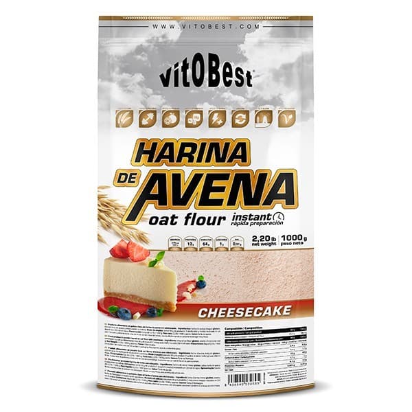 VITOBEST-HARINA DE AVENA 1KG TARTA DE QUESO
