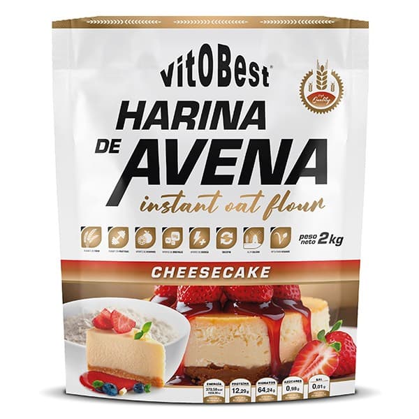 VITOBEST-HARINA DE AVENA 2 KG  TARTA DE QUESO