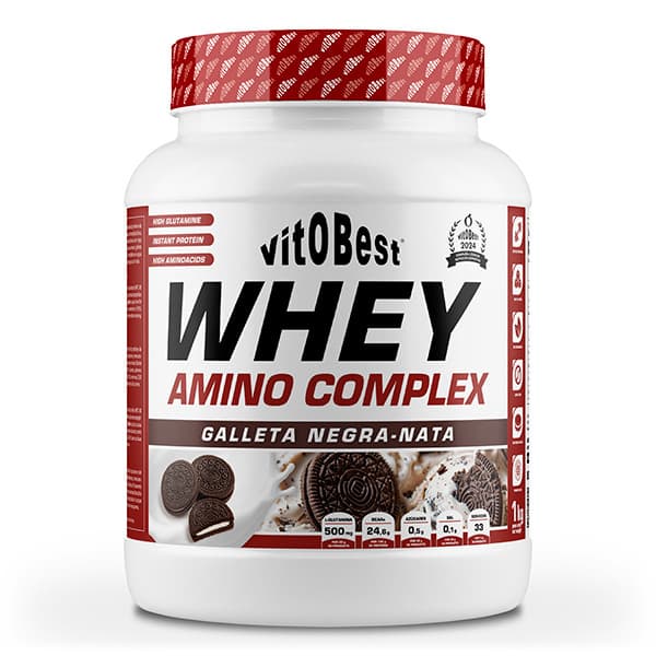 VITOBEST-WHEY AMINO 1 Kg GALLETA NEGRA y NATA