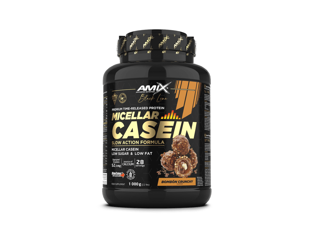AMIX-BLACK MICELLAR CASEIN 1 KG Bombon crunchy