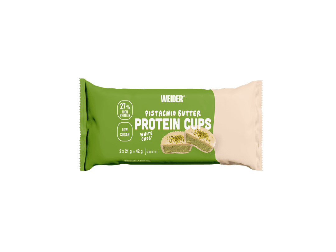 WEIDER - PROT. BUTTER CUPS PISTACHIO-WHITE CHOC  42G