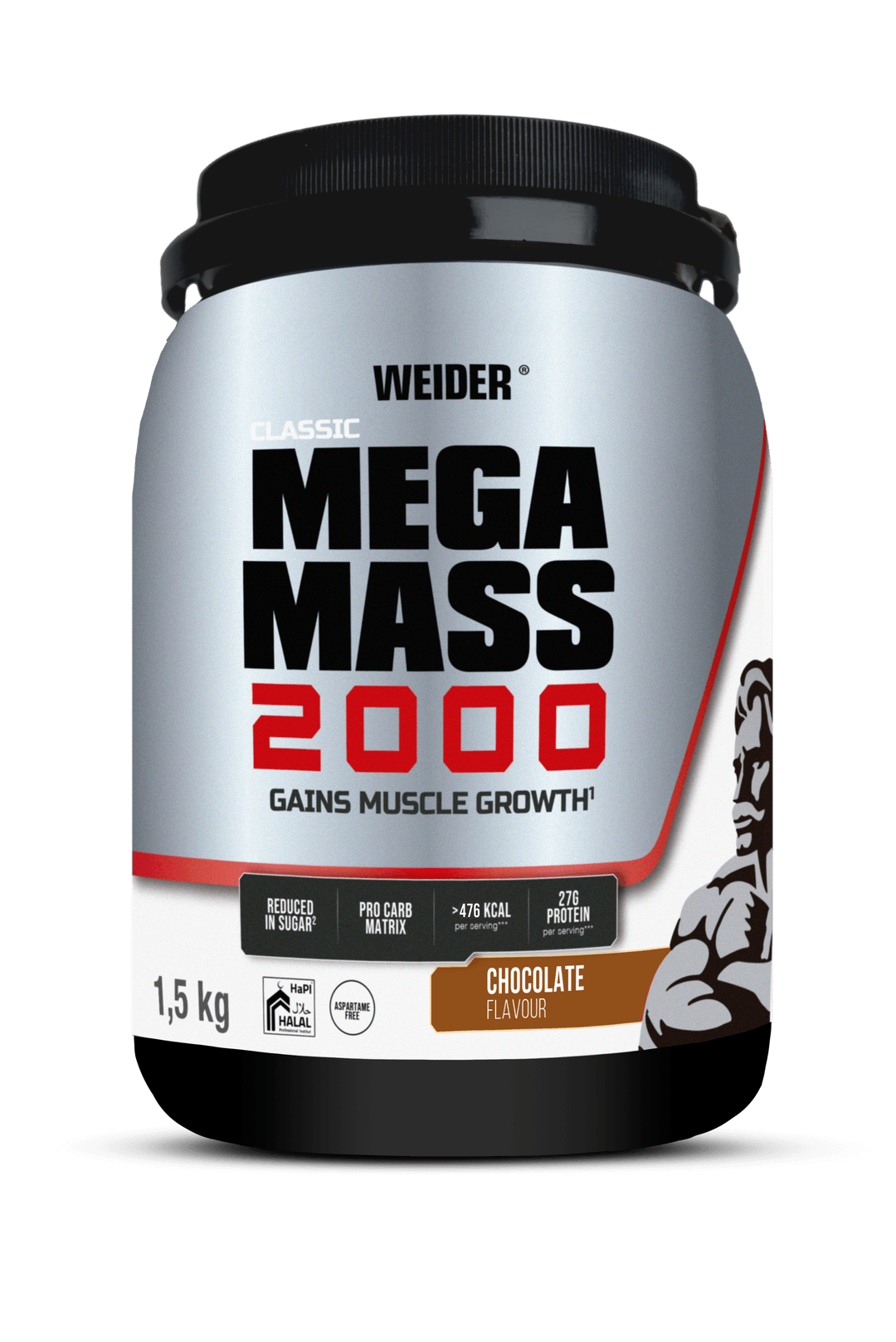 WEIDER - MEGA MASS 2000 CHOCOLATE 1,5 KG