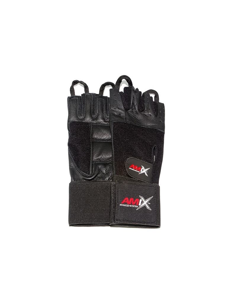AMIX-GUANTES DE MUÑEQUERA Color Negro Talla L