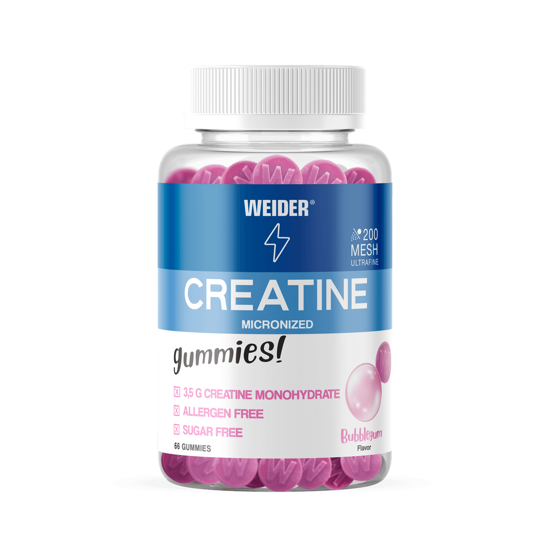 WEIDER-MICRONIZED CREATINE 200 MESH 66 GUMMIES BUBBLEGUM