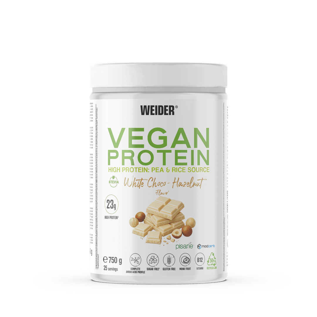 WEIDER-VEGAN PROTEIN WHITE CHOCO HAZELNUT 750 G