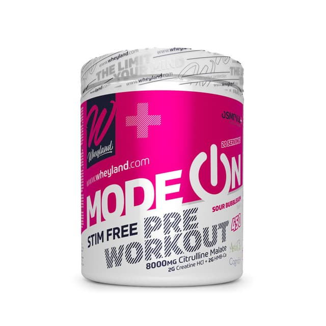 WHEYLAND-MODE ON STIM FREE SOUR BUBBLEGUM - 450GR