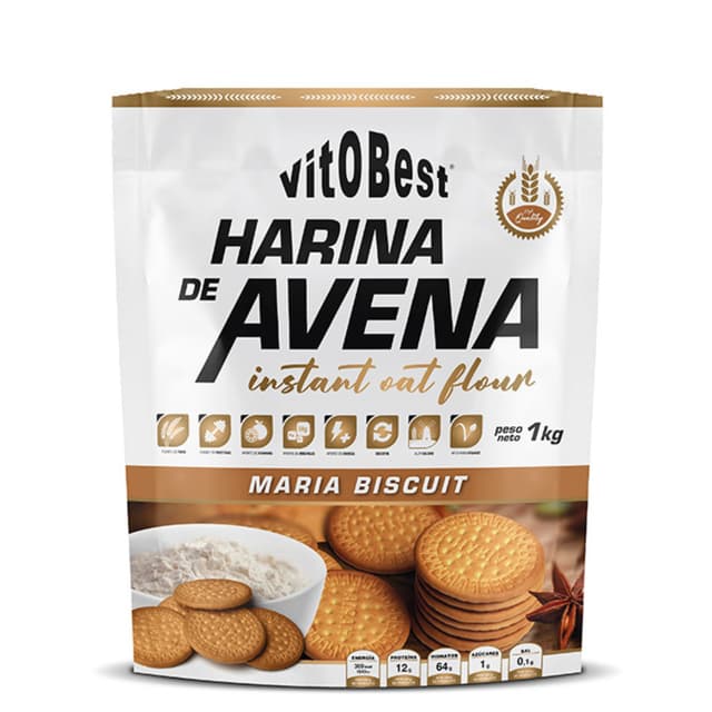 VITOBEST-HARINA DE AVENA 1 KG BROWNIE