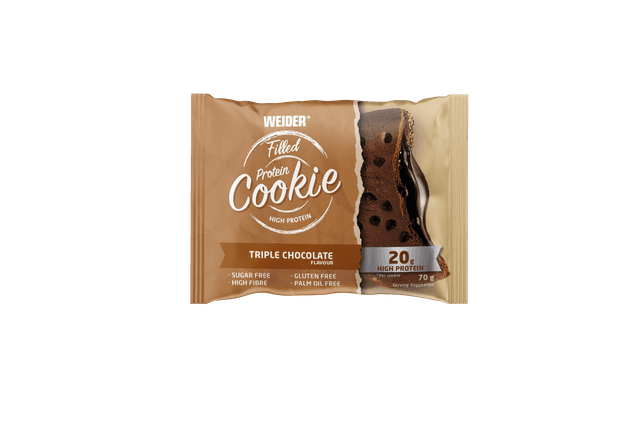 WEIDER - PROTEIN FILLED COOKIES TRIPLE CHOCOLATE 70G