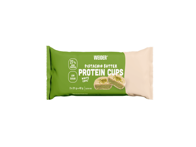 WEIDER - PROT. BUTTER CUPS PISTACHIO-WHITE CHOC 42G