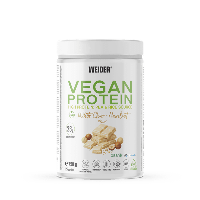 WEIDER-VEGAN PROTEIN WHITE CHOCO HAZELNUT 750 G